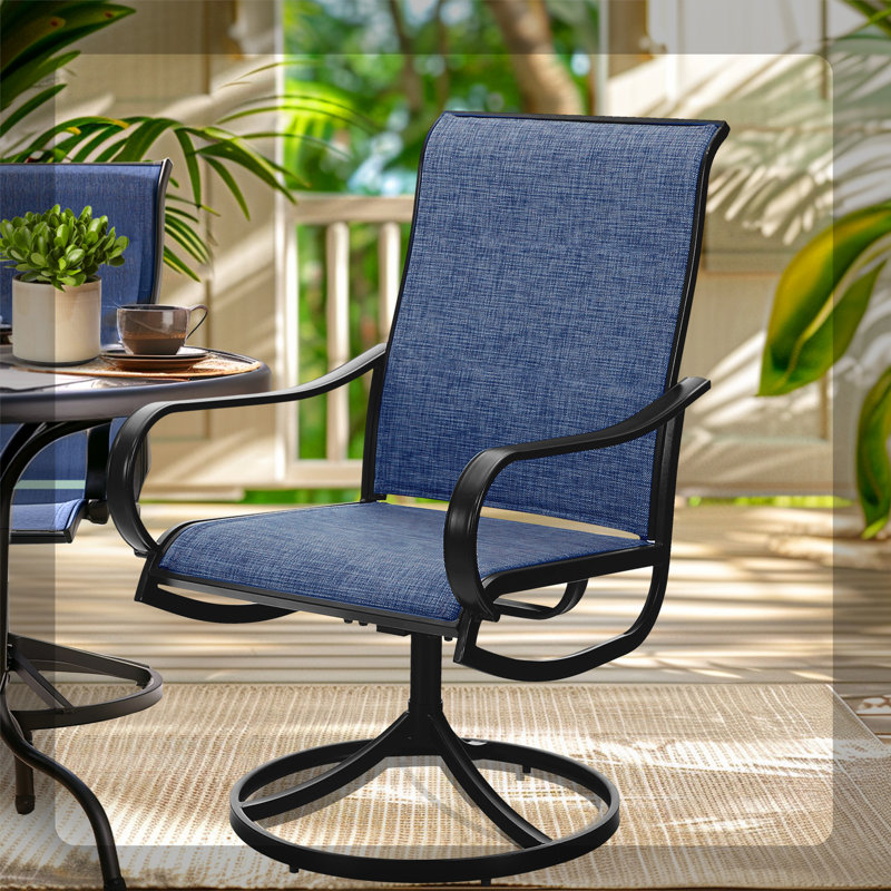 Fauteuil de patio Alyah, Bleu