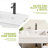 36" Single Bathroom Vanity With Ceramic Top And Faucet, Vanity With Drawers And 2 Doors Cabinet-1310597377