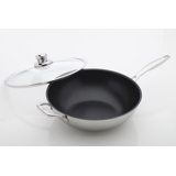 Prestige 2 - Piece Non-Stick Stainless Steel Wok with Lid