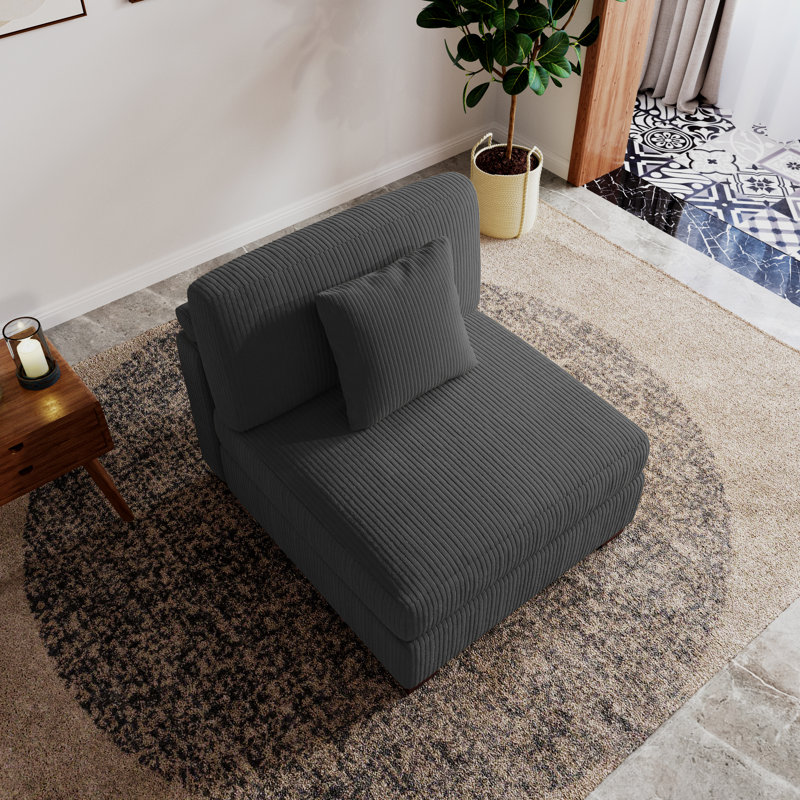 Upholstered Accent Chair, Grey