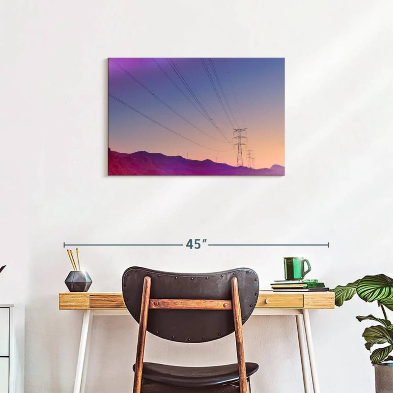 Lilie Power Lines, 20" H x 30" W