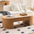 Modern Coffee Table With Storage Drawer, 52.31'' Oval For Living Room Table, Drawer Function