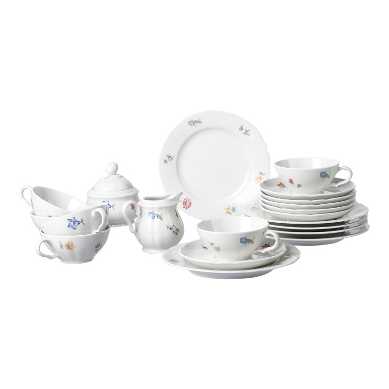 Seltmann Weiden Marie Luise Streublumen Floral Teapot Set For 6