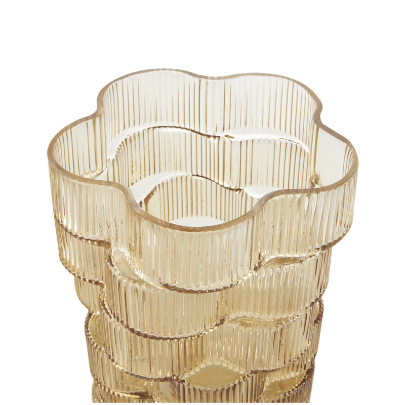 Vase de table en verre Academy, Brun