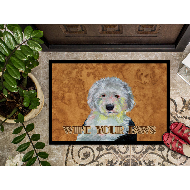 Paillasson d’intérieur antidérapant texline Wipe your Paws, Rectangle 2 pi x 3 pi