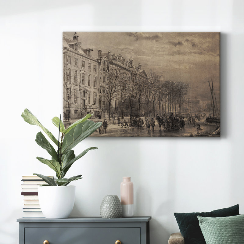 Paysage rétro CCXXX-III, H 9 po x l 13 po x P 1,5 po, Toile tendue