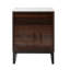 Table de chevet 2 tiroirs en espresso