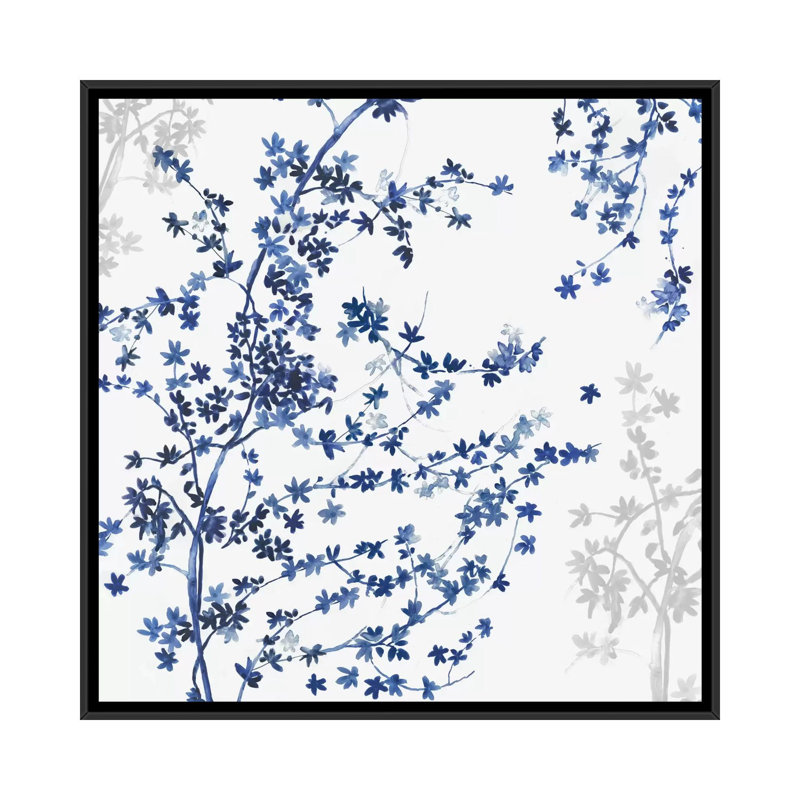 «Ivy», reproduction sur toile, H 26 po x l 26 po x P 1,5 po, Toile avec cadre noir, Pas de tapis