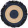 Procter Hand Woven Cotton/Jute Rug in Navy/Natural