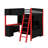 Wood Loft Bed With Desk & Storage, Built-In Bookshelf And LED Lighting For Kids Teens Adults-212906387