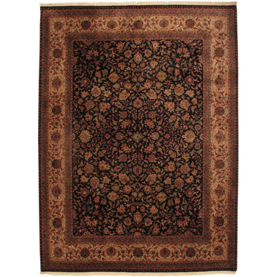 Kashan Wool Oriental Area Rug