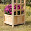 Lit de jardin surélevé en bois avec treillis Outsunny