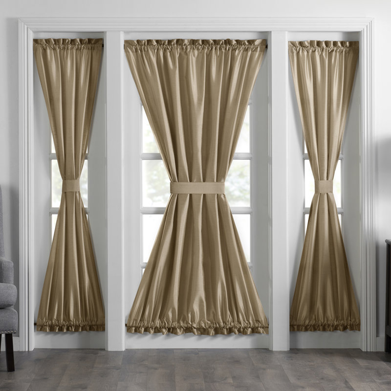 Mullan Semi-Sheer Thermal Rod Pocket Curtain Panel, Gold
