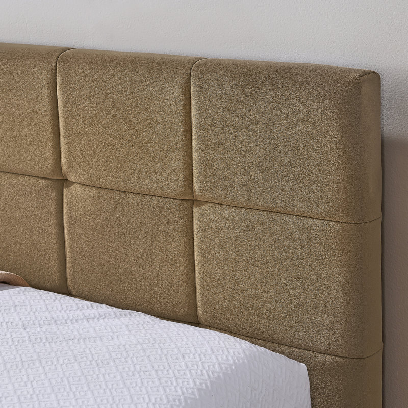 Structure de lit tapissier capitonné, cadre de canapé-lit avec dossier confortable et accoudoirs, pour chambre à coucher, salon, velours