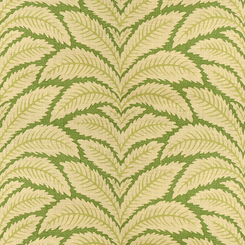 Maisonnette Talavera 100% Linen Performance Fabric, Leaf