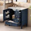 Meuble-lavabo avec lavabo, 3 tiroirs, structure en bois, rangement moderne pour la salle de bain-1604340951