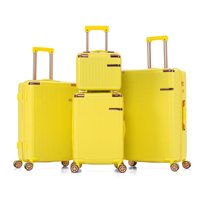 4-piece hard luggage, 360 ° dual rotating four-wheel luggage, password lock, lightweight universal wheel luggage, portable luggage.