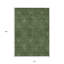 Tapis vert olive à motif floral 10 pi x 14 pi intérieur et extérieur lavable