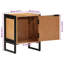 40cm W Metal Bedside Table