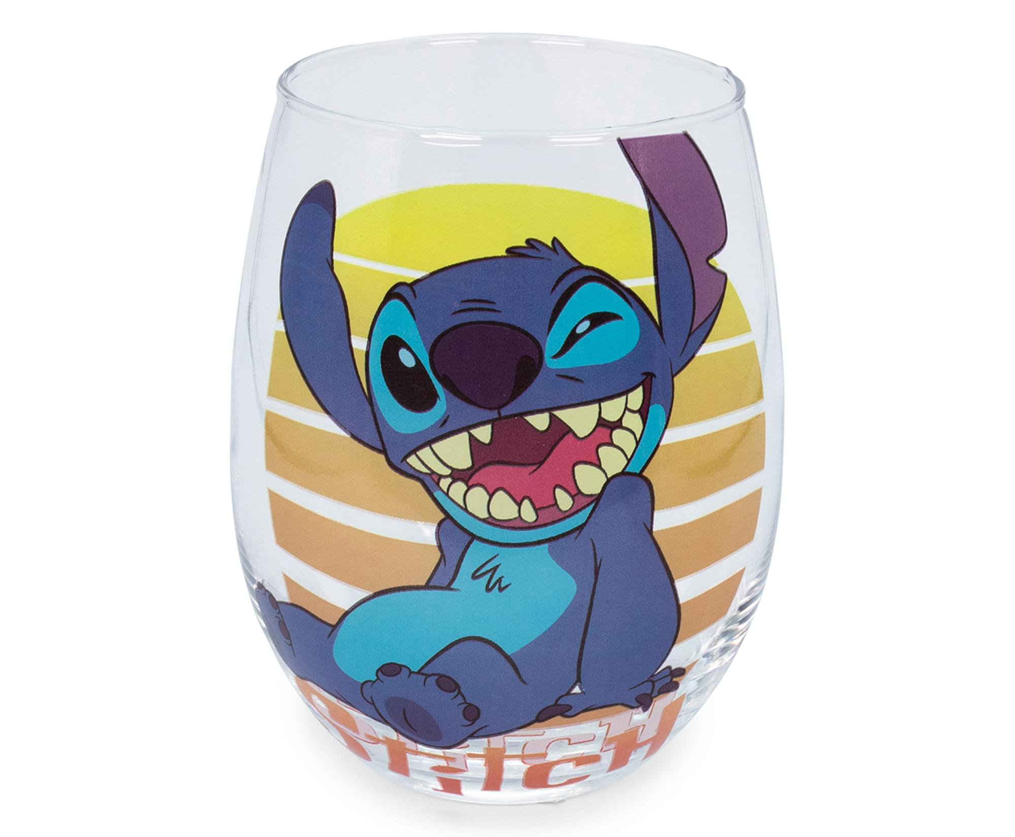 Lilo & Stitch Blue Floral 10oz. Glass Tumbler Set