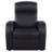 Shanon Upholstered Track Arm Recliner Black