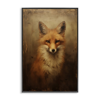 Visage de renard noir, estampe numérique par Petal Prints Design