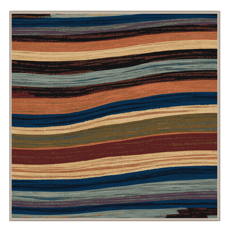  Tapis lavable Painted Hills Southwestern, Carré 8 pi