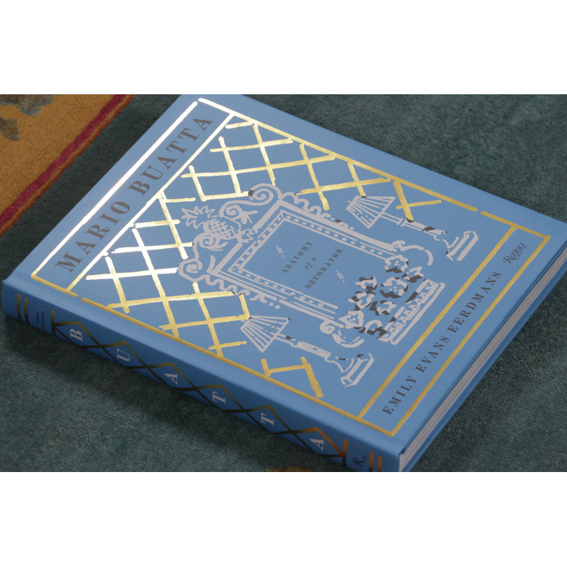 Rug & Kilim’S Modern Classics "Sipahi" Pictorial Runner Rug, Bristol Blue & Gold