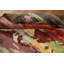 Tapis oriental marocain abstrait en laine 4 x 6