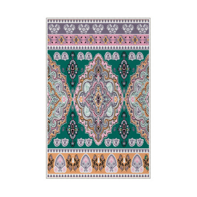 Elegant Hall Carpet, 3D Digital Print Design, 3.9 x 4.9 ft | 100% Polyester, Antibacterial, Non-Slip PVC Dot Underside, Pile Height: 0.04 in, Machine Washable, Perfect for Living Room & Entryway Decor