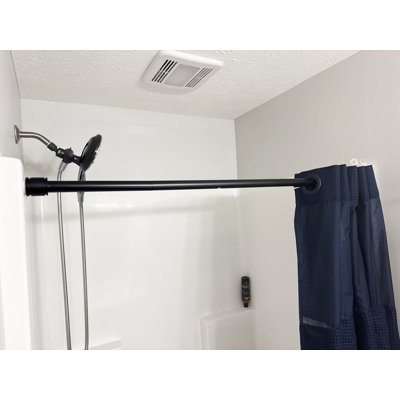 Patented Waterproof Tension Shower Curtain Rod for Multi‑Purpose Home Use