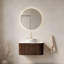 Meuble-lavabo moderne 30 po avec comptoir rond en céramique Callen