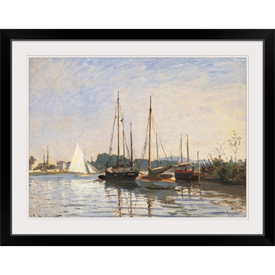 Voiliers à Argenteuil, 1872 - 1873, musée d'Orsay, Paris, France par Claude Monet - reproduction d'art