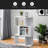White Three-Layer Simple Household Bookshelf