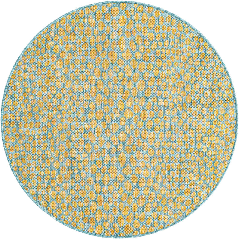 Tapis de plein air Destiny, Rond 3 pi 3 po