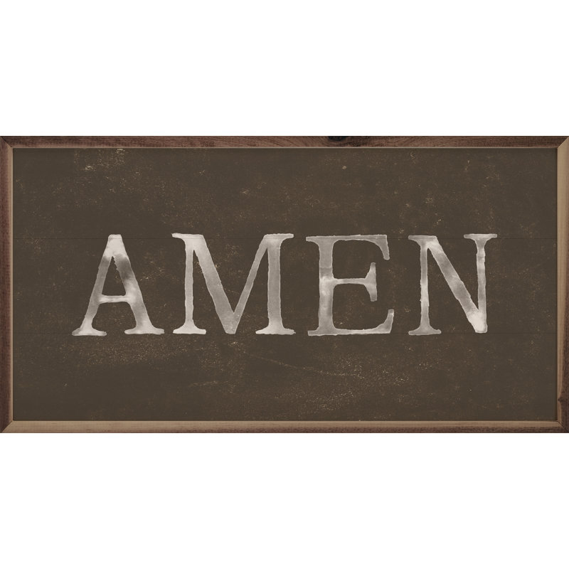 Brun amen, H 12 po x l 24 po