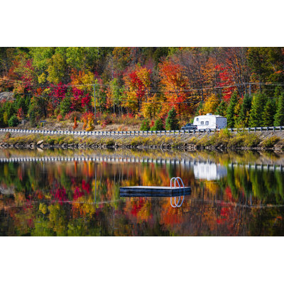 " Highway Through Fall Forest "