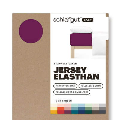 Jersey Elastane Fitted Sheet EASY, 100% Cotton