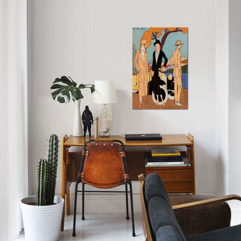 « rétro couture iv », annonce de portfolio sur toile, H 8 po x l 12 po x P 0,75 po, Toile tendue, Pas de tapis