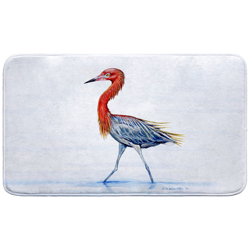 Tapis de bain Reddish Agret, Simple - L 18 po x l 30 po