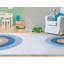 Tapis bleu moderne Asusena-69876027