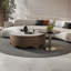 Table basse italienne ronde en pierre micro-cristalline