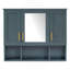 Armoire murale avec tablettes réglables, portes à fermeture en douceur pour la salle de bain-1096685036