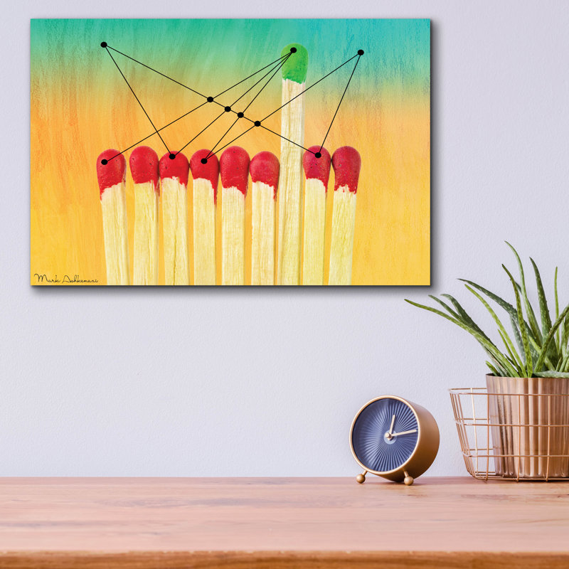 «Matches 1» par Mark Ashkenazi, H 12 po x l 16 po x P 0,13 po