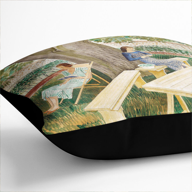 Resting Scatter Cushion Pillow, 55cm H x 55cm W x 20cm D, Black