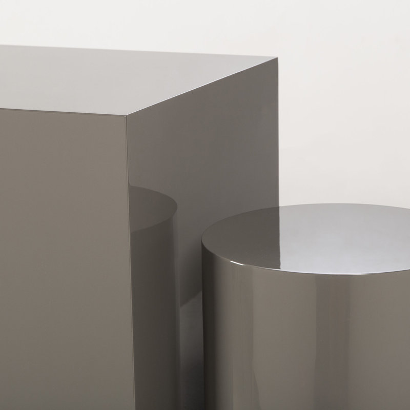 Oakland End Table, Gray Lacquer