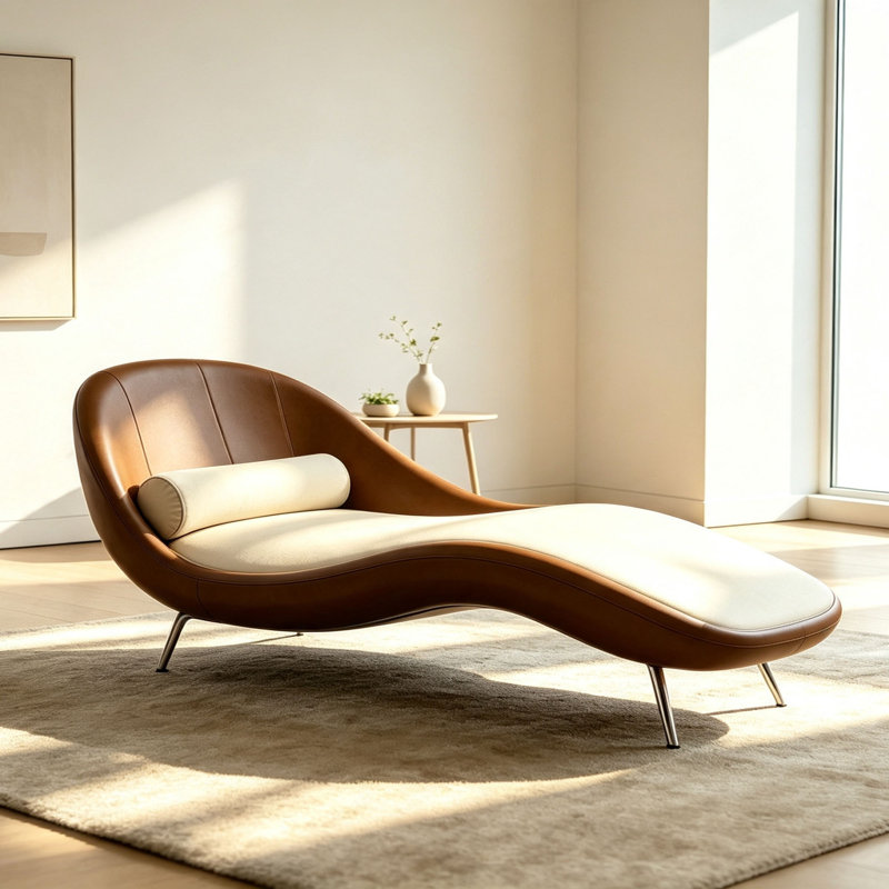 Chaise longue incurvée Luxury Leisure
