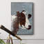 Vache sur métal galvanisé - peinture sur toile tendue-1307923253