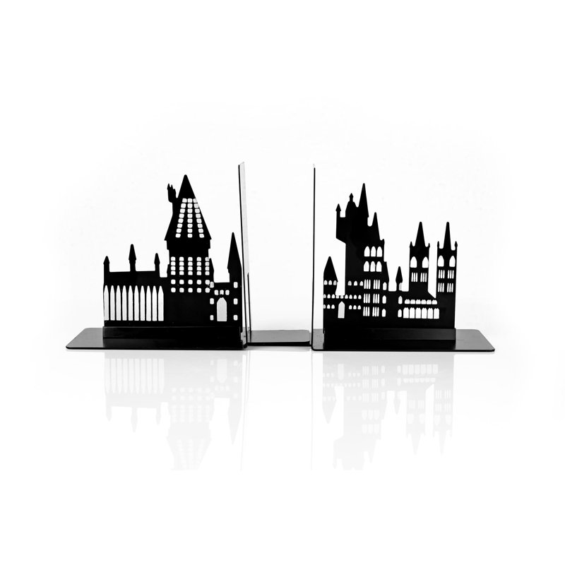Harry Potter Hogwarts Castle Black Metal Glow-in-the-Dark Bookends
