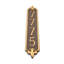 Enseigne d’adresse murale sur 4 lignes Fleur de Lis-507541717